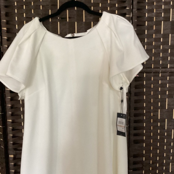 TOMMY HILFIGER Textured Dress (Color:Ivory) - Picture 5 of 7